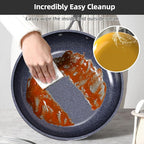 Nuwave Lux 13pc Forged Lightweight Cookware Set PFAS Free, Healthy G10 Duralon Ceramic Coating, Ultra Non-Stick, Stay-Cool Handles, Works on All Cooktops & Induction Ready