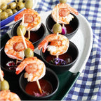 RoRo Handmade Matte Black Ceramic Conical Sauce Bowls - 3 Ounce, Set of 4, Elegant Artisan Crafted Dishes for Dips, Spices, and Condiments, Lead-Free and Cadmium-Free