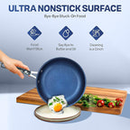 GRANITESTONE 20 Pc Kitchen Pots and Pans Set Non Stick Cookware Set, Kitchen Cookware Sets with Deep Frying Pan Set and Bakeware Set, Made Without PFOA and PFOS, Oven and Dishwasher Safe