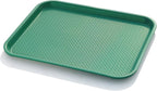 New Star Foodservice Fast Food Tray, Set of 12 (Green, 14 by 18-Inch)