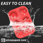 Anaeat Silicone Muffin Pan - 6 Cups Non-Stick Cupcake Molds, Food Grade Silicone Baking Tray for Making Egg Muffin, Cupcake, Quiches, Tart and Desserts, Reusable Muffin Tin Just Pop Out