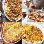 UIBFCWN Au Gratin Baking Dishes, 7.5''x4.5'' Ceramic Oval Baking Dish for Single Serving, Individual Casserole Dishes Oven Safe, Au Gratin Pans for Lasagna & Cobblers, 11.5oz, Set of 4