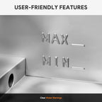 WILPREP Commercial Food Warmer, 1500W Countertop Electric Warmer with 86-185°F Adjustable Temp Control & Over-Temperature Protection, Stainless Steel Buffet Bain Marie for Catering Restaurants