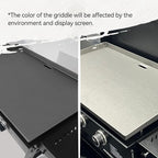 Royal Gourmet GB4000P 4 Burner Propane Gas Griddle with Hard Cover and Foldable Side Tables, 35-Inch Flat Top Grill with 766 Sq. In. Cooking Area for Backyard and Tailgating, Black