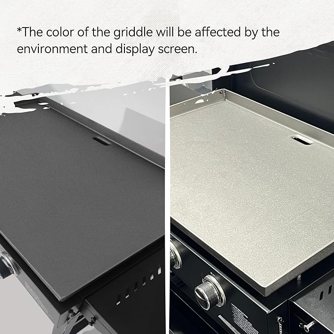 Royal Gourmet GB4000P 4 Burner Propane Gas Griddle with Hard Cover and Foldable Side Tables, 35-Inch Flat Top Grill with 766 Sq. In. Cooking Area for Backyard and Tailgating, Black