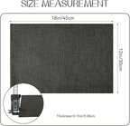 Romanstile Cloth Placemats Set of 6-12 x 18 Inch, Heat Resistant Double Layered Thickened Burlap Place Mats, Washable Faux Linen Farmhouse Table Mats for Kitchen/Dining/Party/Outdoor, Dark Grey