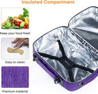 BAGSPRITE Double-Layer Slow Cooker Carrying Bag for 6-8 Quart CrockPot and Hamlton Beach Slow Cooker, Travel Bag with Lid Fastener for Crock-pot, Portable Carrier Case Slow Cooker Bag