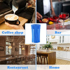 500 Pcs Royal Blue Coffee Stir Sticks Set Acrylic Coffee Stirrers Holder Dark Blue Coffee Stirrers Plastic Stir Straws for Coffee Milk Cocktail Drinks Home Kitchen Christmas Party Supplies