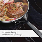 KitchenAid Polished Stainless Steel Frying Pan/Skillet, 10-Inch