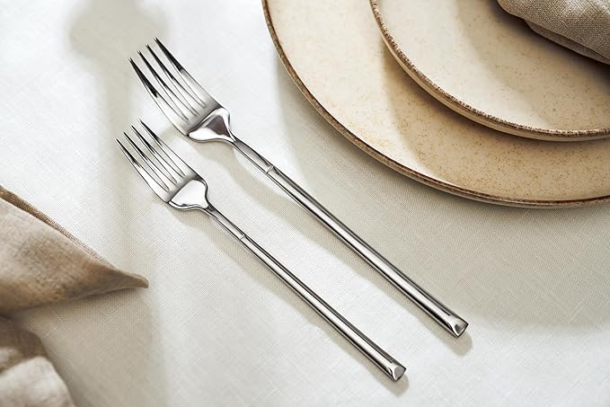 Premium 20-Piece Flatware Set for 4 | Mirror-Polished Stainless Steel Silverware Utensils | Modern Cutlery, Dishwasher Safe | Gift Package for Weddings, Housewarming Tableware