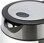 Amazon Basics Electric Kettle with Glass Carafe for Tea and Coffee, BPA-Free, Fast Boiling, Auto Shut-Off, 1.8 Quarts, 1500W, Black and Silver