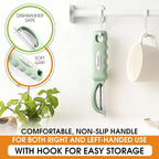 Spring Chef Premium Swivel Vegetable Peeler, Comfortable Handle and Ultra Sharp Stainless Steel Blades - Perfect Kitchen Peeler For Veggie, Fruit, Potato, Carrot, Apple - Pistachio