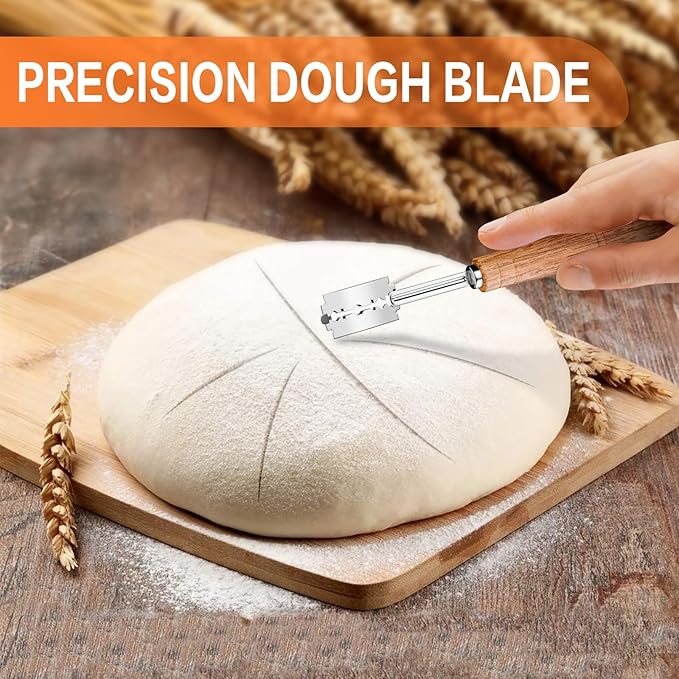 Pastry Cutter, Biscuit Cutter, Dough Scraper, Bread Lame, Stainless Steel Pastry Blender Set, Dough Cutter Biscuit Cutter Sourdough Bread Scoring Tool Dough Blender Tools & Pastry Utensils (5 Pcs/Set)