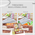 Picnic Basket Set for 4 with Waterproof Blanket Mat Insulation Bag Wicker Rainbow Stripe Cute Hawaiian Tropical Gift for Wedding Birthday Summer Camp Outdoor Camping Beach Travel Christmas