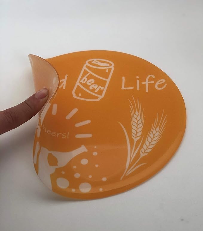 Andreas Silicone JO-LLGood Non-Slip 6.25" Jar Opener, Easy Lid Opener, Made with Silicone and Fabric, Dishwasher Safe, Garlic Peeler, Good Life, 6.25 inch