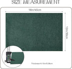 Romanstile Cloth Placemats Set of 6-12 x 18 Inch, Heat Resistant Double Layered Thickened Burlap Christmas Place Mats, Washable Linen Farmhouse Table Mats for Kitchen/Dining/Party/Outdoor, Green