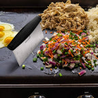 Anmarko Metal Spatula Stainless Steel Scraper - Professional Chef Griddle Spatulas Set of 3 - Heavy Duty Accessories Great for Cast Iron BBQ Flat Top Grill Skillet Pan - Commercial Grade