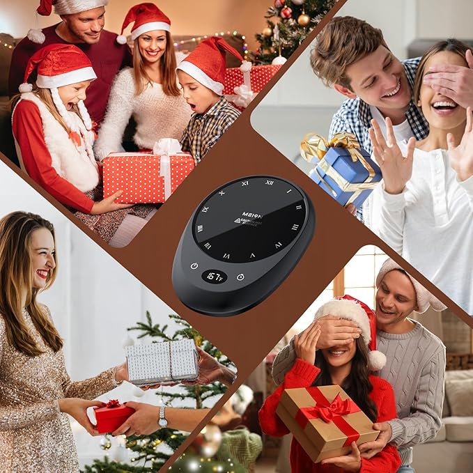 MEION Coffee Mug Warmer for Desk, Coffee Cup Warmer, 4 Temp Settings & 1-12H Timer, Coffee Warmer with Auto Shut Off Smart Gravity Sensor, Beverage & Candle Warmer Coffee Gifts Accessories(Black)