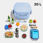 Hydro Flask Cooler Bag - Insulated Soft Lunch Bag - 20 L Capacity in Koala Gray and Black