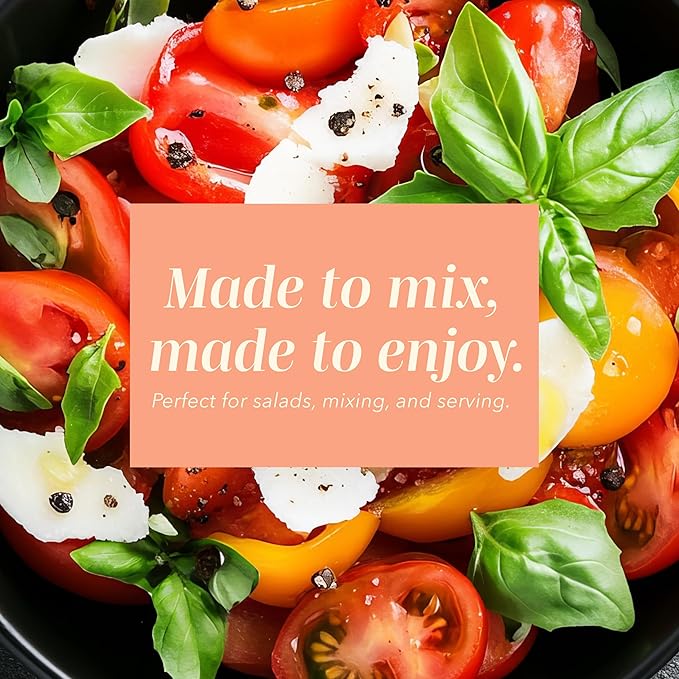 COOK WITH COLOR Mixing Bowls with Lids - 12 Piece Plastic Nesting Bowls Set includes 6 Prep Bowls and 6 Lids, Diamond Design - Microwave Safe (Mint)