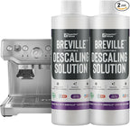 Essential Values Descaling Solution Compatible with Breville - Coffee Pot Cleaner and Descaler - Descaler Specially Formulated for Breville Coffee Machines 12 Month Supply 2-Pack