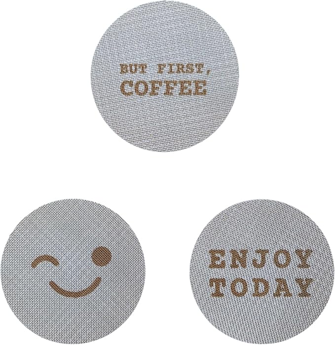 53.3mm Puck Screen – 3 Pack Stainless Steel Coffee Filter | Espresso Puck Screen, Puck Screen 54mm, Reusable Filter Disc for Breville Machines