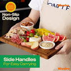 Riveira Bamboo End Grain Wood Cutting Board – Gourmet Bamboo Grandeur: 15 x 10 Wooden Cutting Boards – Wooden Cutting Boards For Kitchen Decorative – Innovative Juice Grooves End Grain Cutting Board