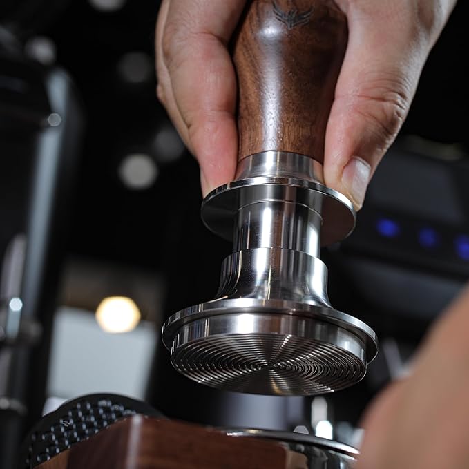 58mm Tamper Kit Includes Espresso Distributor, Calibrated Coffee Tamper, Magnetic Portafilter Funnel, WDT Tool and 2pcs Puck Screen Set Premium Espresso Accessory Kit