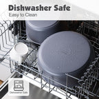 SENSARTE 17 Piece Ceramic Pots and Pans Set, Nonstick Detachable Handle Cookware, Induction Kitchen Cookware Set with Removable Handle, Dishwasher ＆ Oven Safe (Gray)