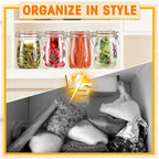 Wide Mouth Mason Jars 32 oz, 4 Pack Glass Canning Jars with Airtight Lid, Large Clear Canister Quart Jars for Pickling Flour Salad Jam Jelly Coffee Sugar Beans Kitchen Storage (4 Pack 32OZ)
