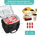 Tirrinia Large Insulated Cooler Bag - Outdoor Leakproof Cooler Box for Women & Men - Portable Freezer Bag with Adjustable Shoulder Strap for Camping, Picnic, Golf, Beach