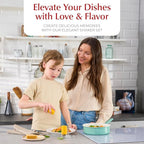 Yellow Salt and Pepper Shakers with Holder - Elegant Stainless Steel Salt Shaker and Pepper Shaker Set with Acrylic Holder for Kitchen Counter or Restaurant Table