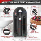 Lord Eagle Hand Mixer Electric 400W, 5 Speed handheld Mixer, 5 Stainless Steel Accessories for Baking Cake Egg Cream Food Beater, Turbo Boost/Self-Control Speed + Eject Button