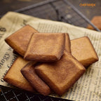 CHEFMADE Financier Cake Pan, 12-Cavity Non-Stick Square Muffin Pan Biscuits Cookies Bakeware for Oven Baking (Champagne Gold