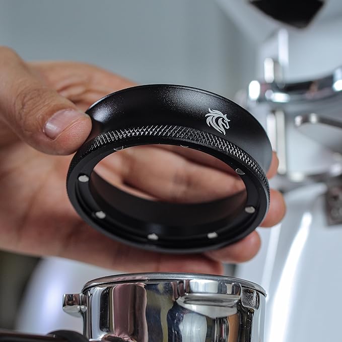 58mm Espresso Funnel and Puck Screen Kit - Magnetic Dosing Funnel with Filter Compatible with 58mm Portafilter Basket - Premium Espresso Tools Set