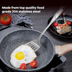 Kitchen Utensils, Contains Soup ladle, Spaghetti Claw, Wok Turner Shovel, Slotted Turner, Premium Stainless Steel, No rust, Dishwasher Safe (Slotted Spatula)