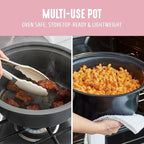 GreenLife 3.5QT Slow Cooker, Non-Toxic PFAS-Free Ceramic Nonstick Removable Interior Bowl, Programmable, Keep Warm, Stovetop & Oven Safe, Dishwasher Safe Parts, Glass Lid, Pink