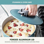GreenPan Nova 10” Frying Pan Skillet and 4.37QT Sauté Pan with Lid, Oprah’s Favorite Things 2024, PFAS-Free Ceramic Nonstick, Induction Suitable, Sear, Fry, Broil, Dishwasher & Oven Safe, Deep Teal