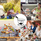 BSTKEY Ceramic Butter Warmer Set, Fondue Pot Melting Pot Set, Melt Hot Pot Square Bowl Set For Cheese Chocolate Butter Caramel, with 2 Dipping Forks