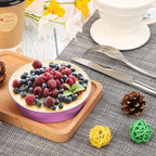 Beasea Mini Pie Tins 20 Pack 8 Oz Aluminum Tart Pans 4 Inch with Lids, Rose Red Disposable Cake Pans for Pie, Tart, Quiche