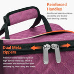 Lunch Bag - Large Insulated Casserole Carrier, Reusable Lunch Box for Men/Women, Insulated Lunch Bag Leakproof Lunchbox for Men Adults Work Picnic Hiking Beach(Pink) 17.12" x 11.42"x 4.53"