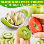 10 Pcs Fruit Slicer Set Fruit Cutting Tools - Pineapple Corer and Slicer Kiwi Cutter Apple Slicer and Corer Cantaloupe Cutter Strawberry Huller Watermelon Cutter Slicer Tool - Banana Cutter Slicer