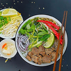 40 oz Large Soup Bowl, Pho Bowls, 7-Inch Rimmed Off-White Porcelain Bowls Set of 4