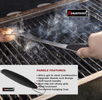 ROMANTICIST 4pcs Heavy Duty Grill Accessories for Top Chef - Professional Grill Tools Set & Basic BBQ Tools for Backyard Restaurant Outdoor Kitchen - Deluxe Grill Gift for Dad on Father’s Day Birthday