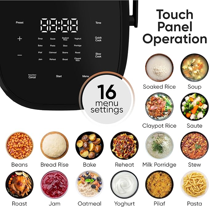 Tartle Kitchen IH103 Pressure Induction Heating Rice Cooker and Warmer, 6 cup - Japan style - IH Technology with Steamer (1.5L)