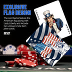 American Flag Flask & Card Set Leather-Wrapped USA Flask with Playing Cards | Disabled Vet Owned SMALL Business | Flag Flask & Card Set