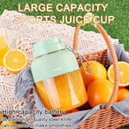 Portable Smoothie Blender for Smoothies & Shakes 43oz 1300ML USB Charging Cordless Powerful Blades Blending Portable Juice Cup Blender for Small Ice Fruit Vegetable Crush Kitchen Gym Outdoor
