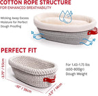 Sourdough Starter Kit (PRO 34oz Jar, 2xOval baskets, Red Bread Lame)