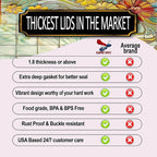 Supa Ant Thickest Canning Lids Regular Mouth (50 Pcs.) Food Grade Tin-Can Lids for Canned Food-Buckle Proof & Rust Proof Lid for Canning Kit for Regular Mouth Mason Jars(Painted Glass)Canning Supplies