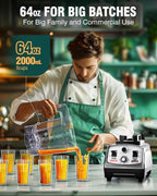 WantJoin Blender for Smoothies - 68oz Countertop Blender for Kitchen Professional Smoothie maker w/Powerful 1800W Copper Motor, 30000 RPM, 16 Speeds, Multi-Functional Smoothie for Home